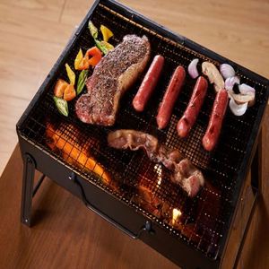 Non-stick Barbecue Mesh Mat Reusable Heat Resistance <b>BBQ</b> Baking Net Pad Kitchen Cooking Smoker Mat Liner Accessories <b>Tool</b> - Product Image 4
