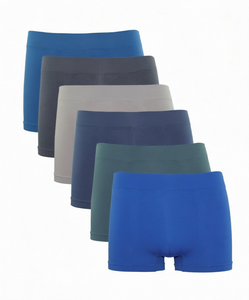 Calzoncillos Bóxer de Algodón para Hombre, Corte Medio, Color Sólido, Ropa Interior Cómoda y Elástica para Toda Temporada, Uso Diario Informal, Prenda Íntima Básica - Product Image 1