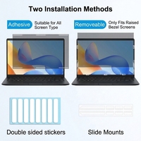 Filtre d'écran anti-espion pour ordinateur portable, protection d'écran anti-reflets amovible, facile à installer pour les ordinateurs portables de 15,6 pouces 16:9