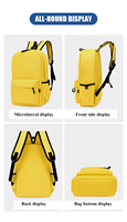 Sac à dos pour enfants en tissu Oxford avec logo personnalisé, ceinture à coussin d'air, fermeture éclair, grande capacité, résistant à l'eau - Vente en gros
