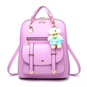 Borse da <span class=keywords><strong>Donna</strong></span> di Ultima Moda dei Migliori Designer, Zaini Neri in Pelle Carini per Ragazze - Product Image 5