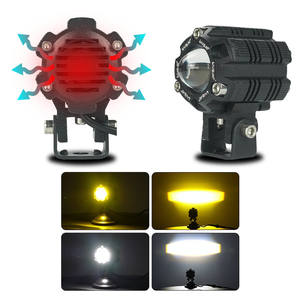 <span class=keywords><strong>Feux</strong></span> de conduite LiuHJG pour <span class=keywords><strong>moto</strong></span> 12-80V avec ventilateur Dissipation thermique rapide Lumière auxiliaire Double couleurs Lumières supplémentaires - Product Image 3