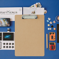 Caja de Almacenamiento de Documentos de Papel A4 de Una Sola Capa, Tablero de Escritura, Organizador de Papelería para Oficina y Escuela, con Clip