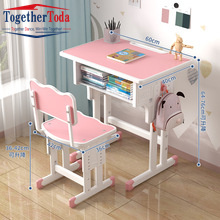 Muebles de Biblioteca para Aula de Secundaria Moderna, Mesa y Silla de Estudio de Madera para Estudiantes - Product Image 6