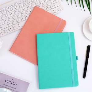 A6 Cuaderno de cuero PU con logotipo personalizado Vintage cubierta suave con puntos en blanco Pagev con portalápices - Product Image 3