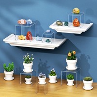 Présentoir en acrylique écologique transparent pour parfums, supports solides pour gobelets en papier, gâteaux, desserts, centres commerciaux