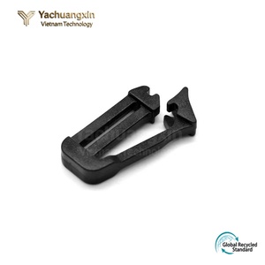 27mm 38mm Black Eco-Friendly Waterproof Plastic Webbing Connecting Clip <b>Strap</b> <b>Buckle</b> with Tri-Glides Slides for Backpacks Belts - Product Image 2