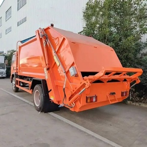 Best Selling Howo 6cbm Garbage Compactor Rear Loader Truck Manual Transmission Euro 3 Diesel Engine Municipal <b>Waste</b> Factory - Product Image 4