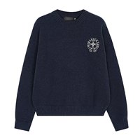 Modische, schlichte, locker sitzende Strickwaren für Paare im Lazy-Style, Herbst- und Winter-Freizeitpullover mit Rundhalsausschnitt und Jacquardmuster für Damen und Herren
