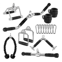 En stock : Accessoire de machine à câble antidérapant en caoutchouc pour triceps et poulies, idéal pour les machines de traction dorsale (LAT Pulldown) et les équipements de gym à domicile.