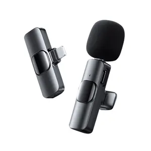 Mini Microphone Lavalier professionnel sans fil sans fil extérieur en direct antibruit mobile K9 microphone sans fil