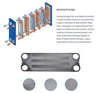 Échangeur de chaleur à plaques en acier inoxydable pour système de chauffage et de refroidissement industriel, chaudière CVC, pompe à chaleur 220V, garantie 1 an, économe en énergie