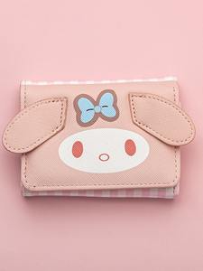 กระเป๋าสตางค์รูปสัตว์แบบขายส่ง กระเป๋าใส่บัตรขนาดเล็ก ช่องใส่เหรียญ ลายการ์ตูน สำหรับวัยรุ่นหญิง กระเป๋าสตางค์แบบพับสาม - Product Image 4