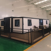 Maison conteneur préfabriquée prête à l'emploi de 20 pieds et 40 pieds extensible avec cuisine, villa préfabriquée, maison portable, Casas Prefabricadas