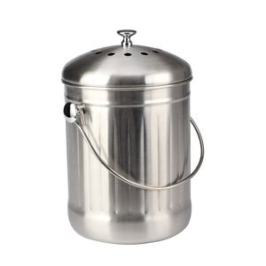 Stainless Steel Compost <b>Bin</b> Odorless Food Waste Bucket, Ideal for Compostable Food Waste Storage - Product Image 2