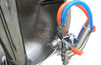 Machine de revêtement supérieure avec pulvérisateur liquide pour engrais de graines de blé