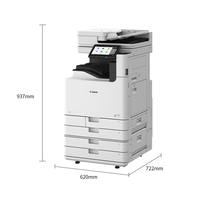Imprimante laser multifonction noir et blanc ImageFORCE 6155 A3, 55 ppm, haute vitesse, copieur/scanner tout-en-un, écran tactile couleur 10,1 pouces