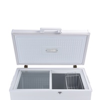 Mini congélateur portable en acier inoxydable alimenté par énergie solaire 12 24V 208L