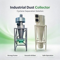 Système de séparation cyclonique industrielle pour la pré-séparation de la poussière et la récupération des matériaux dans les usines de fabrication de granulés de bois
