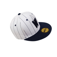 Casquette Snapback Ajustée Broderie Rayée Bon Prix 100% Coton Extérieur Personnalisable Article Tendance Moderne Emballage Carton Fabricant Vietnamien
