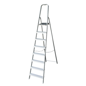 Échelle domestique multi-étagères en aluminium, pliable, avec main courante de sécurité, personnalisable, directement de l'usine - Product Image 1