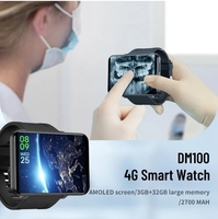 Reloj Inteligente DM100 de Alta Calidad 2024, Tarjeta SIM LTE, Pantalla HD de 2.86 Pulgadas, Asistente de Voz con IA, Resistente al Agua IP67, Podómetro, GPS, Unisex