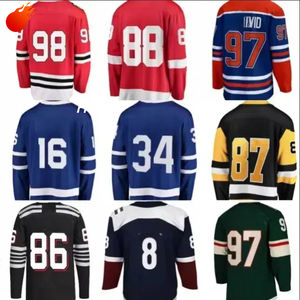 Klaar voor verzending, gestikte Amerikaanse all-team ijshockeytrui, OEM gesublimeerde hockeytrui, sportkleding, voetbaltrui - Product Image 1