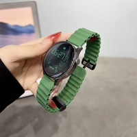Bracelet magnétique en silicone marin élégant et léger, compatible avec les montres Huawei GT5/GT6 pour femmes, Watch 4/3 Pro pour hommes, 22/18 mm