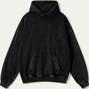 Sweat-shirt en molleton de coton pour homme, personnalisé, avec impression, à capuche, coupe classique, poche avant, service OEM - Product Image 2