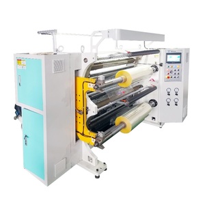 Nhãn dán dính Giấy Phim tráng giấy siliconize giấy Jumbo cuộn để cuộn nhỏ PLC điều khiển máy Tước tự động Rewinder - Product Image 1