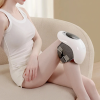 Masseur chauffant pour genoux en graphène avec vibration, appareil de massage sans fil pour les genoux avec chaleur pour soulager la douleur