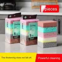 Éponge de nettoyage de cuisine antiadhésive haute densité, durable, absorption d'eau de 250 % à 500 %, double face pour casseroles et bols