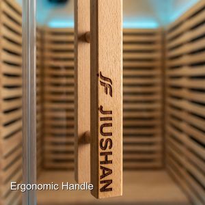 Cabines de sauna de luxe pour jardin avec fenêtre panoramique et bois thermo-traité pour des séances de bien-être en plein air par tous <span class=keywords><strong>les</strong></span> temps - Product Image 2