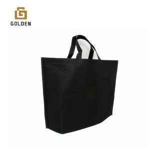 Thân Thiện Với Môi Trường Trực Tuyến Tre Xử Lý Đen Tote <span class=keywords><strong>Bag</strong></span> Đồng Bằng Tái Chế Có Thể Gập Lại Tái Sử <span class=keywords><strong>D</strong></span>ụng Đay Túi Mua Sắm Cho Cửa Hàng - Product Image 4