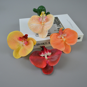 Fábrica Direta Artificial Látex Borboleta Orquídea Grande Flor Cabeça Flor Caixa De Presente Acompanhamento Decoração - Product Image 3