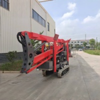 Cesta giratória ajustável 20-50M rastreado elevador picker aranha elevador para árvore aparar