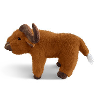 Peluche personnalisée en forme de buffle brun, jouet en peluche en forme de vache beige, poupée en peluche pour enfants, coussin confortable, cadeau pas cher
