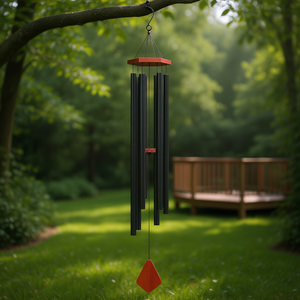 Campanas de Viento de Aluminio de 60 Pulgadas, Tono Profundo, Adorno de Jardín, Decoración Colgante para Exteriores, Estilo Tradicional - Product Image 2
