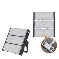 Projecteur LED IP65 100W-400W pour l'extérieur, l'ingénierie et l'aménagement paysager, pour les poteaux carrés, les terrains de basket-ball, alimentation CA