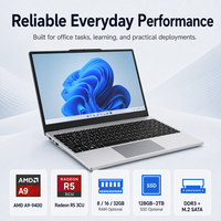 Ordinateur portable léger 14 pouces, AMD A9-9400 Dual Core, Windows 10, 8 Go de RAM, 128 Go SSD, écran FHD IPS, idéal pour le bureau (OEM) - Vente Flash