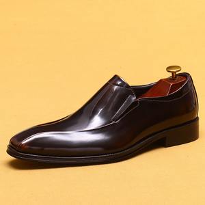 Zapatos formales de cuero para hombre - zapatos de novio. Cuero genuino, punta en pico, mocasines. - Product Image 6