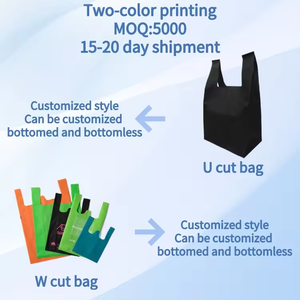 Hình vuông đáy đồng bằng tái sử dụng cơ sở lớn Cảm ơn bạn túi với xử lý đáy phẳng Túi mua sắm sinh thái thân thiện không dệt Túi - Product Image 3