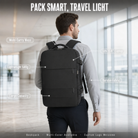 Sac à dos de voyage grande capacité avec logo personnalisé, multi-compartiments, imperméable, en tissu Oxford, pour ordinateur portable, pour hommes