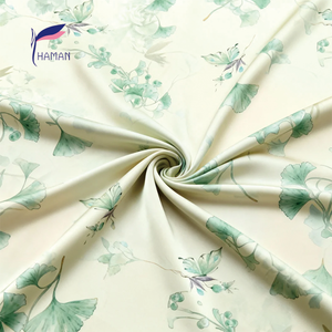 Eco-Friendly Wrinkle Resistant 100% Polyester Sateen <strong>Fabric</strong> Medium Weight <strong>Customizable</strong> <strong>Printed</strong> Patterns for Skirts Dresses Women - Product Image 4