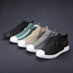 Zapatos Casuales de Lona para <span class=keywords><strong>Hombre</strong></span>, Primavera/Verano, Diseño Moderno con Doble Cremallera, Transpirables - Product Image 6
