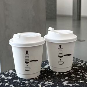 Vasos de Papel Kraft de Doble Pared de Alta Calidad, Biodegradables, Hechos con Materiales Reciclados, Personalizables, de 8oz, 14oz y 16oz, para Café y Agua Mineral, Marca JN - Product Image 1