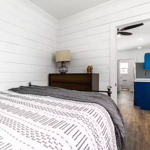 Hermosa <span class=keywords><strong>Casa</strong></span> <span class=keywords><strong>Prefabricada</strong></span> de Acero en Contenedor, Kits de Casas Prefabricadas de Bajo Costo para Hogar u Oficina, Elegante Cabaña Tipo Caravana - Product Image 3