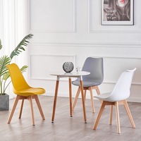 Chaises de salle à manger en plastique, en forme de tulipe, pour la cuisine, le Restaurant, le café, le bistrot, vente en gros