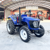 Traktor Roda Empat 50hp 60hp 80hp 90hp 120hp 140hp 160hp Mesin Diesel Mini Traktor Roda Empat untuk Pertanian (Pengiriman Pabrik)