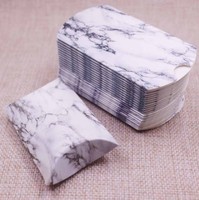 Boîte-cadeau d'emballage de bonbon de Noël de mariage de petit oreiller de papier de carton de logo d'impression personnalisée